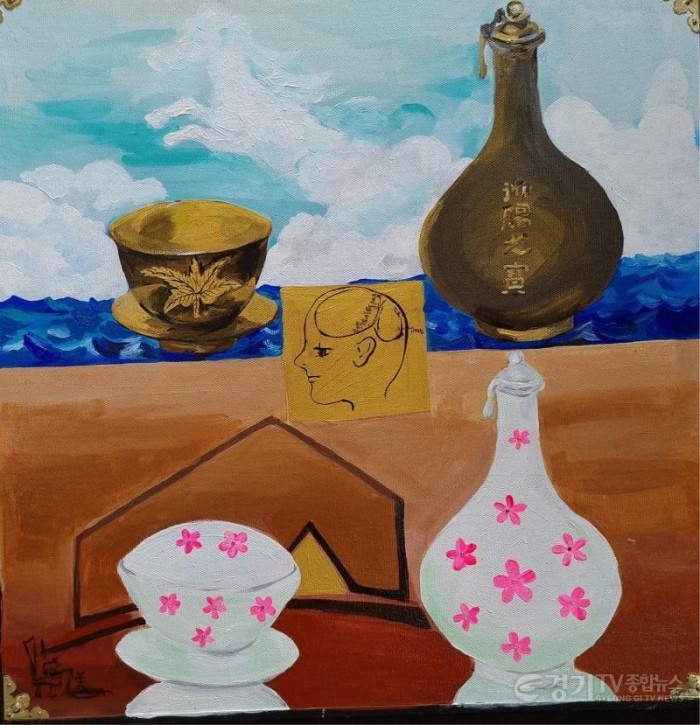 [크기변환]은병,은잔(a silver bottle, a silver cup) Mixed Media on canvas 2021 60x60cm.jpg