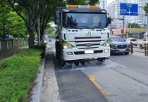 [안성시]   2021년 도로 재비산먼지 저감하기 위해 살수차를 운행    -경기티비종합뉴스-