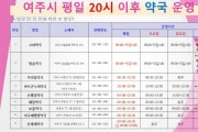 [경기티비종합뉴스] 여주시 ｢공공심야약국 외 평일 야간운영 약국｣ 적극 홍보