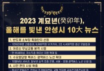 [경기티비종합뉴스] 안성시, 2023년을 빛낸 10대 뉴스 선정