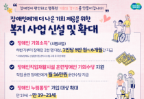 [경기도]  장애인 기회소득 시범사업 등 ‘장애인이 편안하고 행복한 기회의 경기도’ 만든다   -경기티비종합뉴스