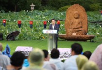 [경기티비종합뉴스] 봉선사 연꽃축제에 경기도 사회적경제조직 참여,  종교행사에 사회적경제조직 참여는 처음. 김동연 지사도 함께해